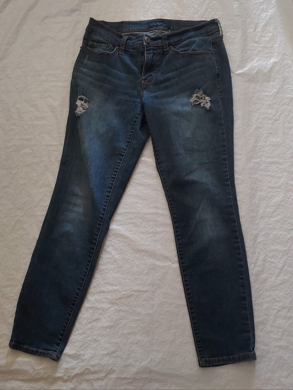 Aeropostale Dark Blue Distressed Jeggings